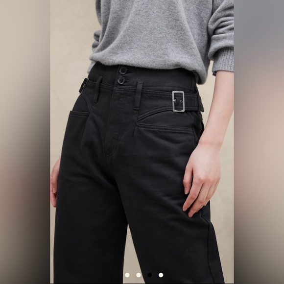 NWT Banana Republic high-rise heritage pants black 16 - Picture 4 of 4